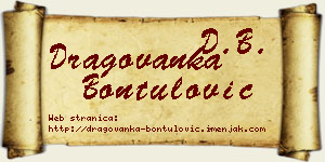 Dragovanka Bontulović vizit kartica